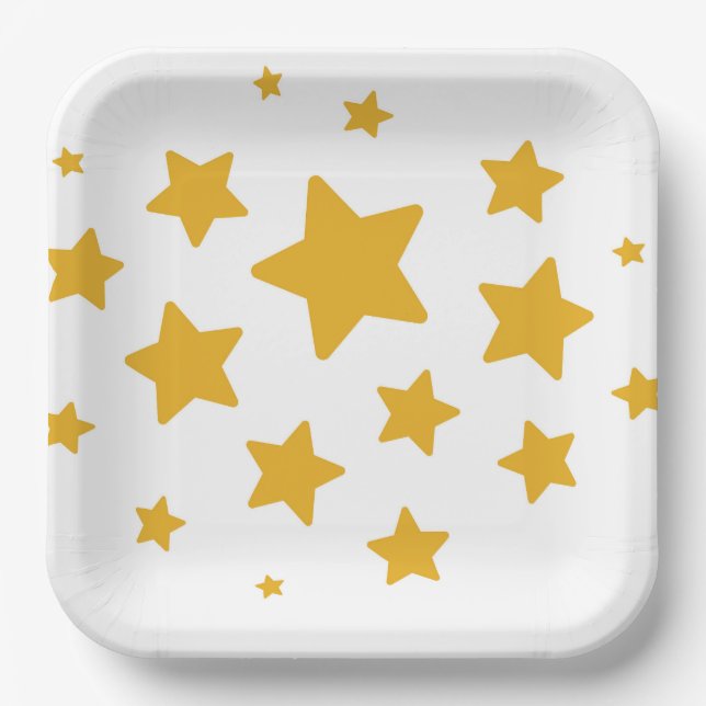 Assiettes En Carton Plaques de cluster Star (Recto)