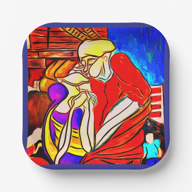 Assiettes En Carton Plaques de fête (Recto)