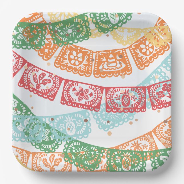 Assiettes En Carton Plaques de fête d'anniversaire (Recto)