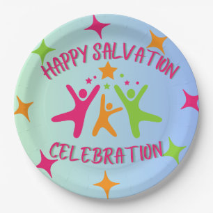Assiettes En Carton Plaques de fête d'anniversaire chrétienne