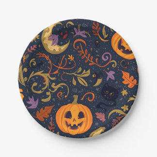 Assiettes En Carton Plaques de fête d'Halloween