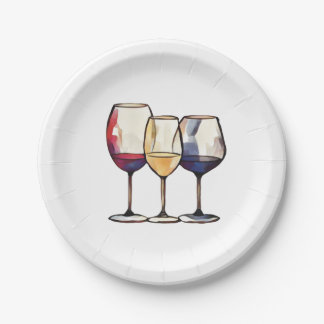 Assiettes En Carton Plaques de fête du vin