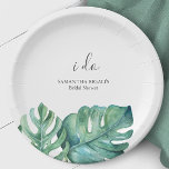 Assiettes En Carton Plaques de Fêtes des mariées jetables Feuilles de<br><div class="desc">Améliorez votre douche nuptiale avec ces élégantes assiettes jetables, avec des feuilles de palmiers tropicaux de monstère. Personnalisez-les sans effort à l'aide des champs de modèle fournis pour ajouter votre texte personnalisé. Commandez en petites quantités ou en vrac pour votre mariage ou votre douche nuptiale. Explorez d'autres articles de table...</div>