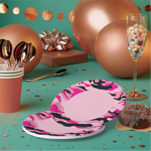 Assiettes En Carton Plaques de la partie de camouflage militaire GI JA