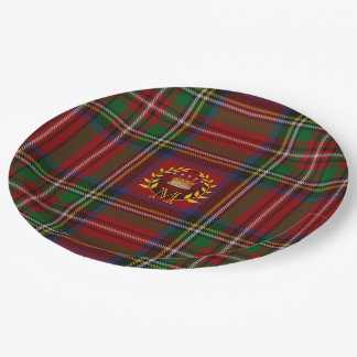 Assiettes En Carton Plaques de Noël Tartan Zazzle