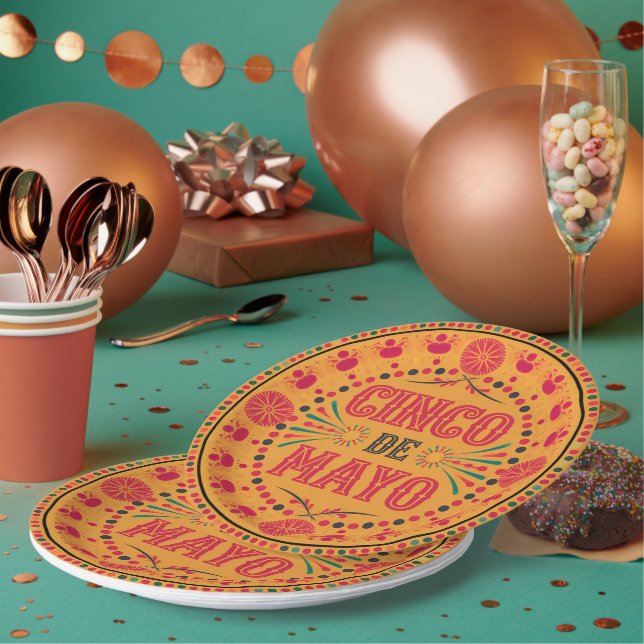 Assiettes En Carton Plaques de papier (Multi)