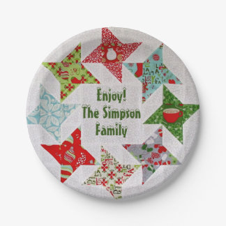 Assiettes En Carton Plaques de papier à écaille de Noël