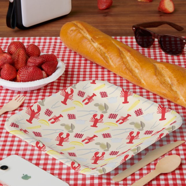 Assiettes En Carton Plaques de papier à gâteau Nantucket (Pique-nique)