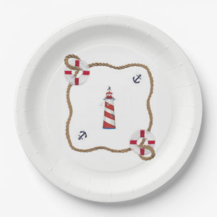 Assiettes En Carton Plaques de papier à thème nautique