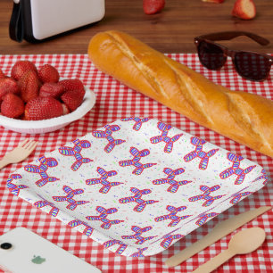 Assiettes En Carton Plaques de papier amusant de la partie de chien de