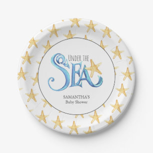 Assiettes En Carton Plaques de papier baby shower Aquarelle Mignonne M