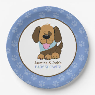 Assiettes En Carton Plaques de papier Baby shower pour chien de chien 