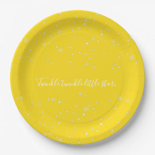 Assiettes En Carton Plaques de papier Baby shower Twinkle Little Star