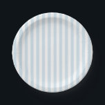 Assiettes En Carton Plaques de papier Bleu Nautique<br><div class="desc">Profitez de nos plaques de papier bleu marine à rayures pour toute fête.</div>