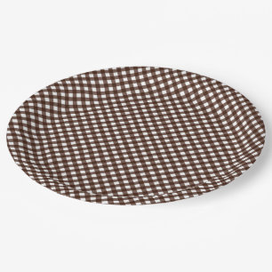 ASSIETTES EN CARTON PLAQUES DE PAPIER BROWN 13 FONDS CHEX