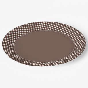 ASSIETTES EN CARTON PLAQUES DE PAPIER BROWN 13 FONDS CHEX-3
