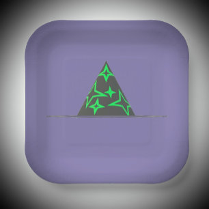 Assiettes En Carton Plaques de papier Casquette de la sorcière