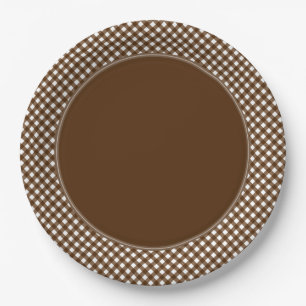 ASSIETTES EN CARTON PLAQUES DE PAPIER CHEX 14-BROWN-2