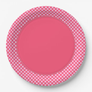 ASSIETTES EN CARTON PLAQUES DE PAPIER CHEX 1 ROSE-2