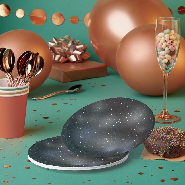 Assiettes En Carton Plaques de papier ciel nocturne (Créateur téléchargé)