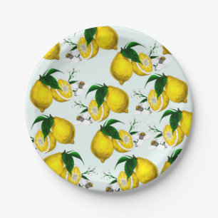 Assiettes En Carton Plaques de papier citron cuites