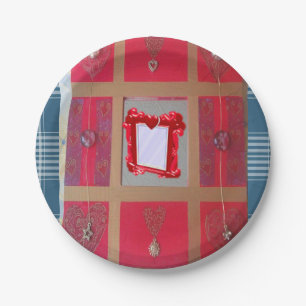 Assiettes En Carton Plaques de papier Coeur