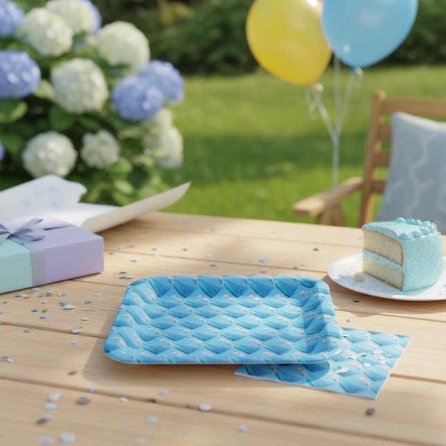 Assiettes En Carton Plaques de papier congelées (Créateur téléchargé)