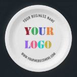 Assiettes En Carton Plaques de papier d'affaires personnalisées Logo e<br><div class="desc">Couleurs et polices personnalisées - Plaques de papier personnalisées avec votre entreprise Logo ou Photo et Nom Site ou Texte personnalisé Boutique ou Mariage / Plaques de papier / Cadeau - Ajouter votre logo - Image - Photo ou QR Code / Nom - Site Web ou texte personnalisé - Redimensionner...</div>