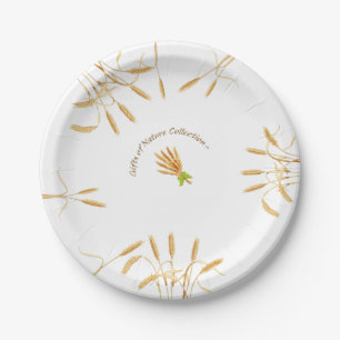 Assiettes En Carton Plaques de papier de blé 7 po