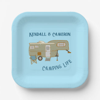 Assiettes En Carton Plaques de papier de camping 5e roues personnalisé