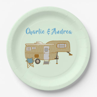 Assiettes En Carton Plaques de papier de camping RV personnalisées