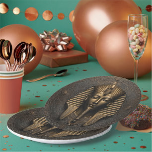 Assiettes En Carton Plaques de papier de fête de Pharaon - Luxe et mys