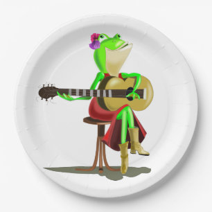 Assiettes En Carton Plaques de papier de guitare