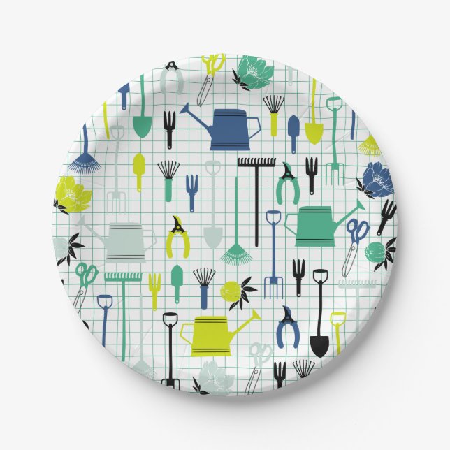 Assiettes En Carton Plaques de papier de jardinage (Devant)