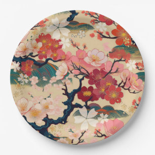 Assiettes En Carton Plaques de papier de la partie design japonaise