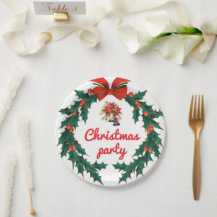 Assiettes En Carton Plaques de papier de Noël