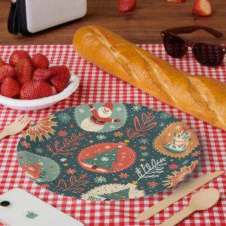 Assiettes En Carton Plaques de papier de Noël