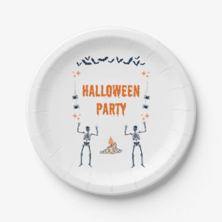Assiettes En Carton Plaques de papier de partie d'Halloween