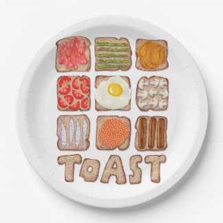 Assiettes En Carton Plaques de papier de petit-déjeuner