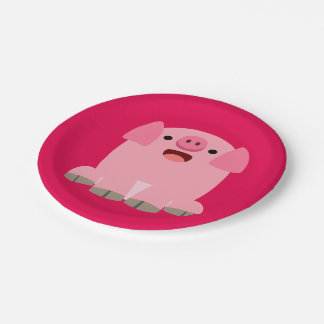 Assiettes En Carton Plaques de papier de porc à cartons mignonnes