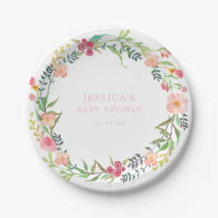 Assiettes En Carton Plaques de papier de verdure rustique