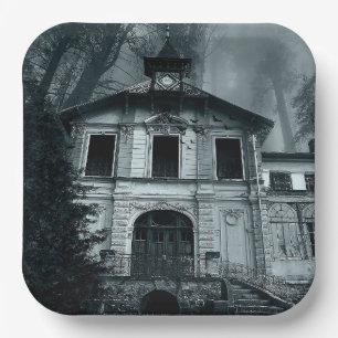 Assiettes En Carton PLAQUES DE PAPIER déplaisant HOUSE HALLOWEEN