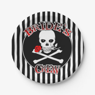 Assiettes En Carton Plaques de papier d'équipage de la mariée