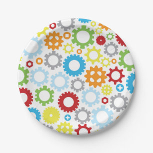 Assiettes En Carton Plaques de papier design pour engrenages Robot d