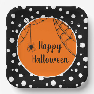 Assiettes En Carton Plaques de papier d'Halloween