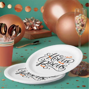 Assiettes En Carton Plaques de papier d'Halloween