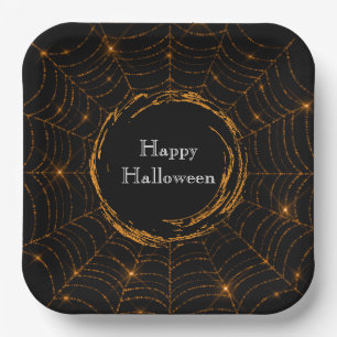 Assiettes En Carton Plaques de papier d'Halloween