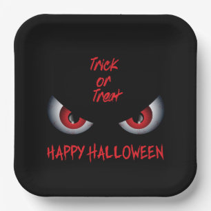 Assiettes En Carton Plaques de papier d'Halloween