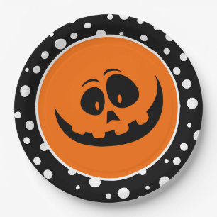 Assiettes En Carton Plaques de papier d'Halloween