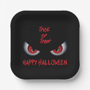 Assiettes En Carton Plaques de papier d'Halloween